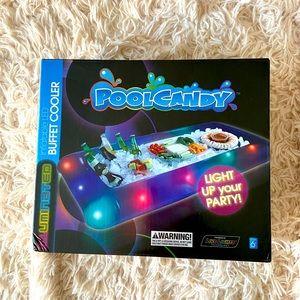 LED light up inflatable cooler